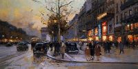  L'Arc de Triomphe et Les Champs-Elysees, Crepuscule
